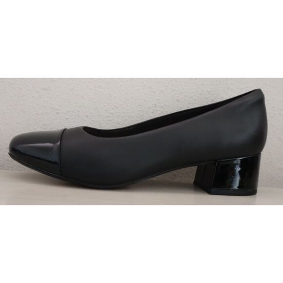 Clarks 26153413 WMN Sz 8.5W Black Leather/Synthetic Combo Marilyn Sara Pumps - Picture 5 of 13